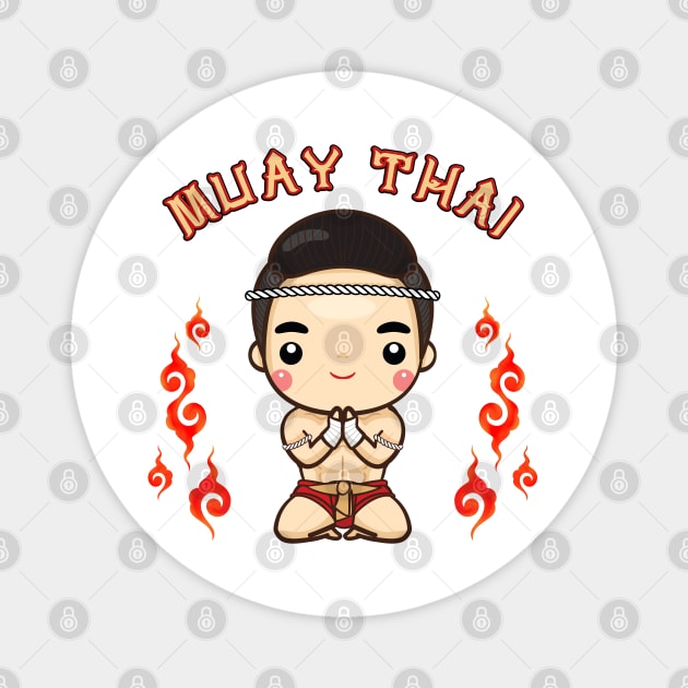 Adorable Muay Thai Magnet by SISIDEA